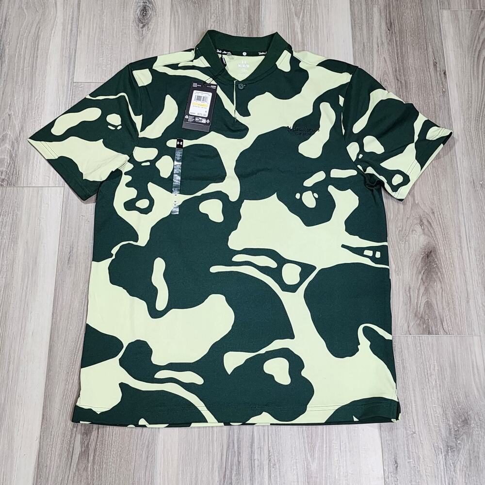 Under Armour Polo Men's Medium Green UA Drive Goin' Under New